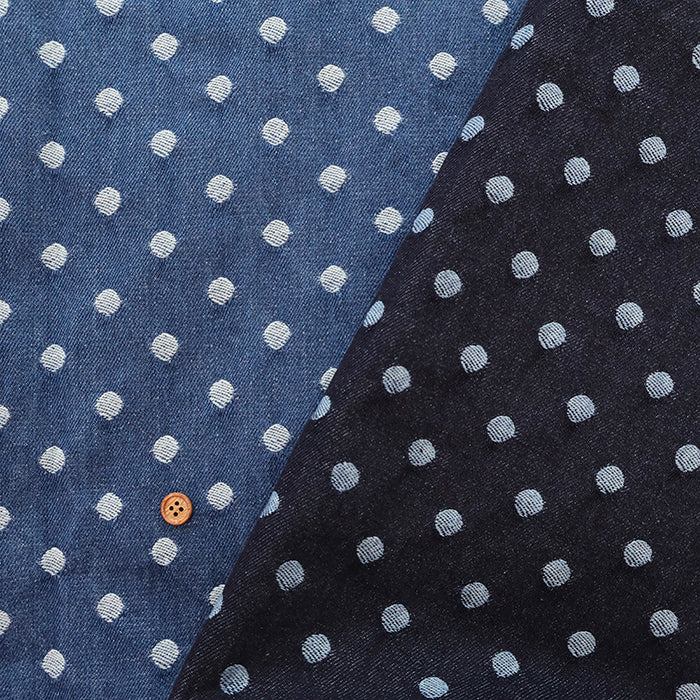 Made in China Cotton Denim Jacquard - Dot - nomura tailor