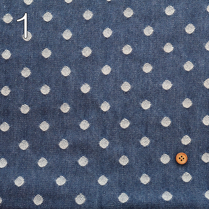 Made in China Cotton Denim Jacquard - Dot - nomura tailor