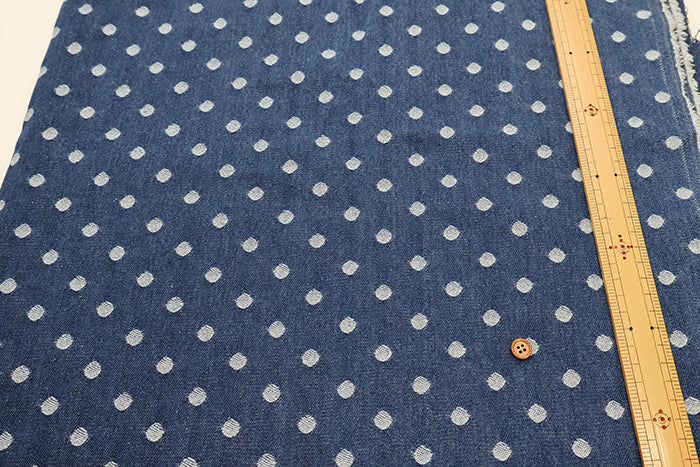 Made in China Cotton Denim Jacquard - Dot - nomura tailor