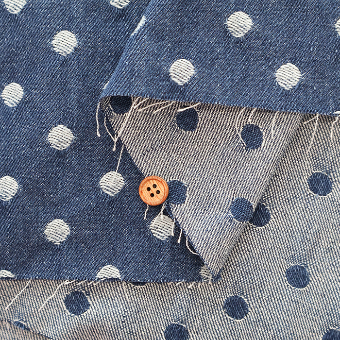 Made in China Cotton Denim Jacquard - Dot - nomura tailor