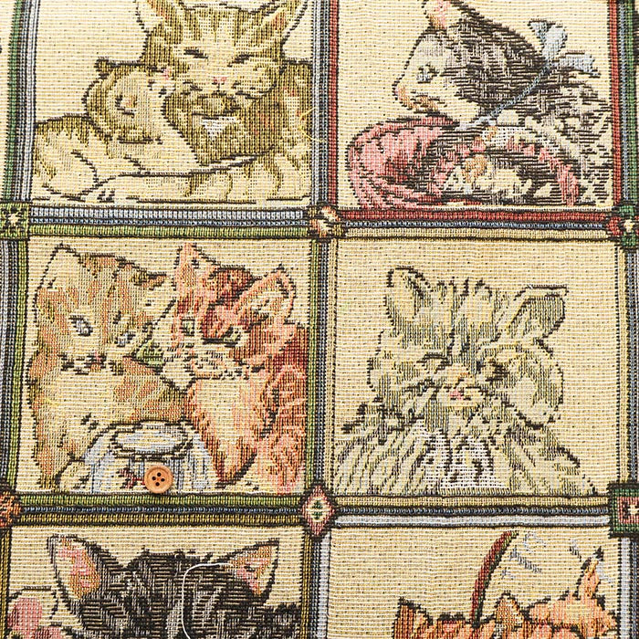 Made in China Polyester Gobelin Fabric - Cat Block - nomura tailor