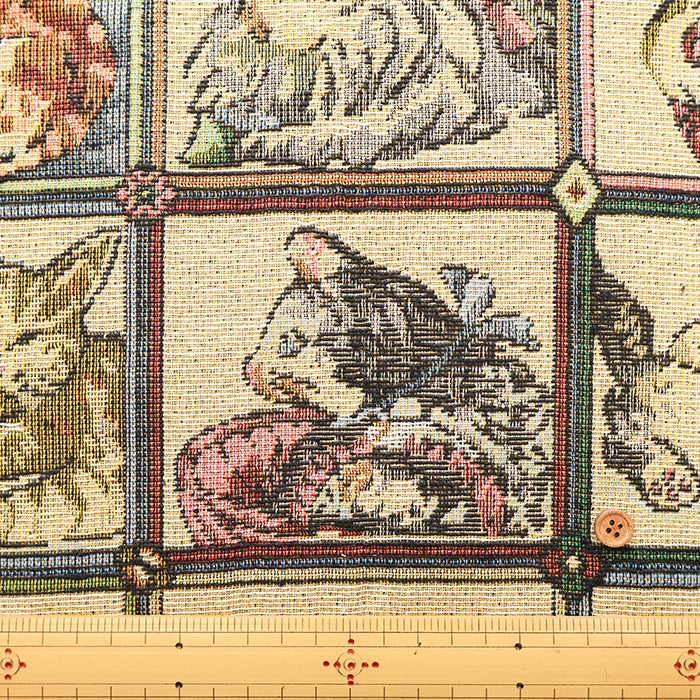 Made in China Polyester Gobelin Fabric - Cat Block - nomura tailor