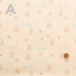 Made in China Drop-needle Knit Print Fabric - Rabbit and Bear - nomura tailor