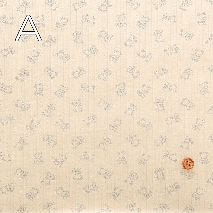 Made in China Drop-needle Knit Print Fabric - Bear - nomura tailor