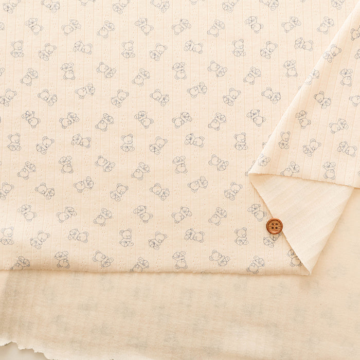 Made in China Drop-needle Knit Print Fabric - Bear - nomura tailor