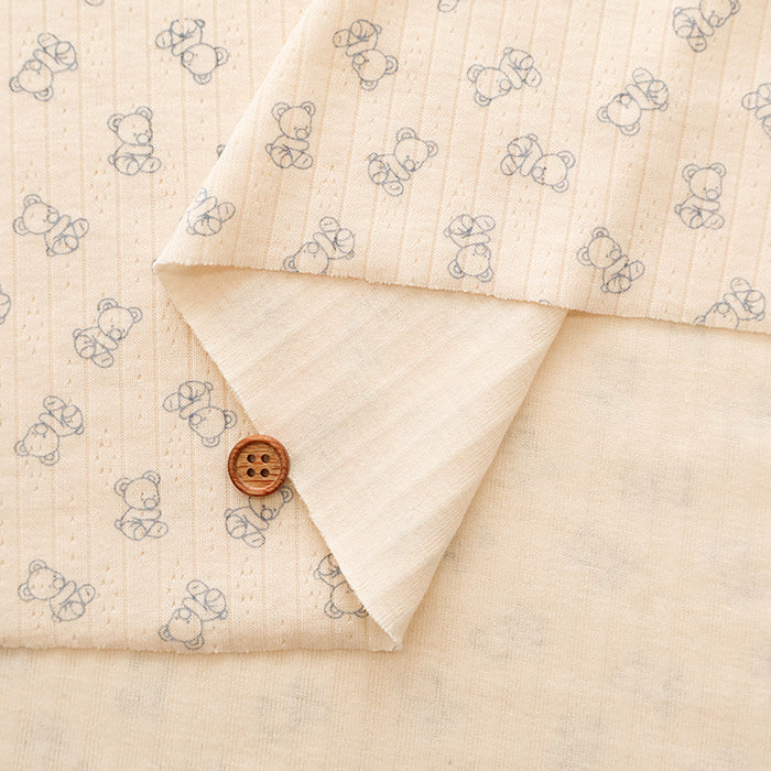 Made in China Drop-needle Knit Print Fabric - Bear - nomura tailor