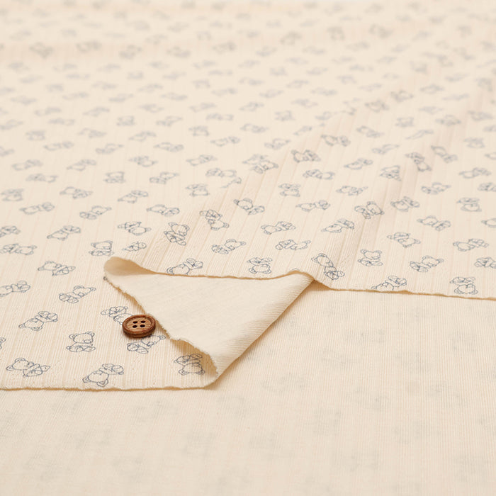 Made in China Drop-needle Knit Print Fabric - Bear - nomura tailor