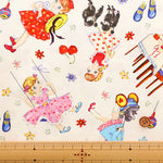 Cotton Muslin Inkjet-printed Fabric - Stylish Girl - nomura tailor