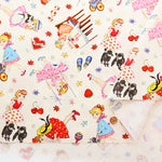Cotton Muslin Inkjet-printed Fabric - Stylish Girl - nomura tailor