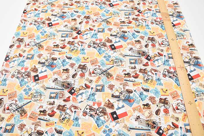 Cotton Sheeting Digital Print Fabric – Prism – Stamp - nomura tailor