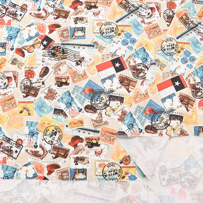 Cotton Sheeting Digital Print Fabric – Prism – Stamp - nomura tailor