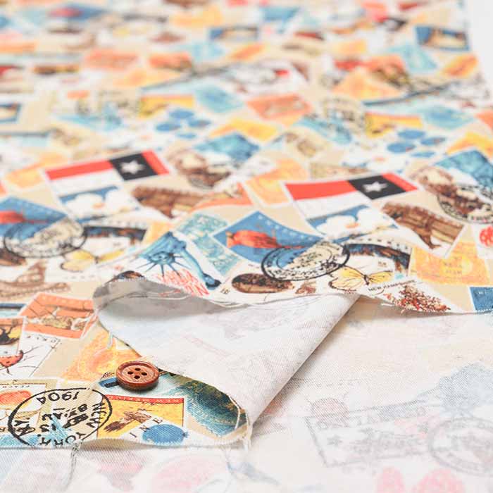 Cotton Sheeting Digital Print Fabric – Prism – Stamp - nomura tailor