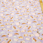 Cotton Muslin Inkjet-printed Fabric - Prism Dreaming Puppy - nomura tailor