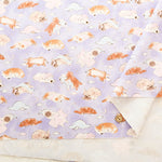 Cotton Muslin Inkjet-printed Fabric - Prism Dreaming Puppy - nomura tailor