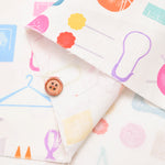 Nomuratailor Original Cotton muslin Inkjet Print - “Let’s Sewing!! Colorful Sewing Box” - nomura tailor