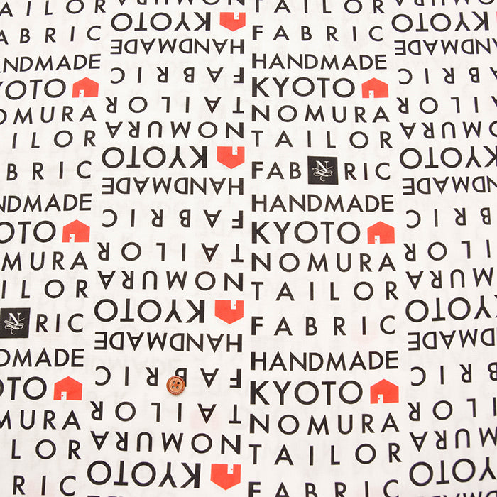 Nomuratailor Original Cotton muslin Inkjet Print - “Welcome to Nomuratailor” - nomura tailor