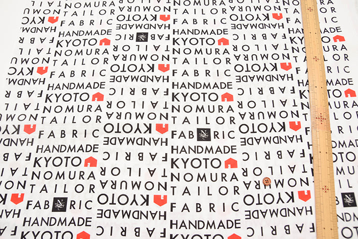 Nomuratailor Original Cotton muslin Inkjet Print - “Welcome to Nomuratailor” - nomura tailor