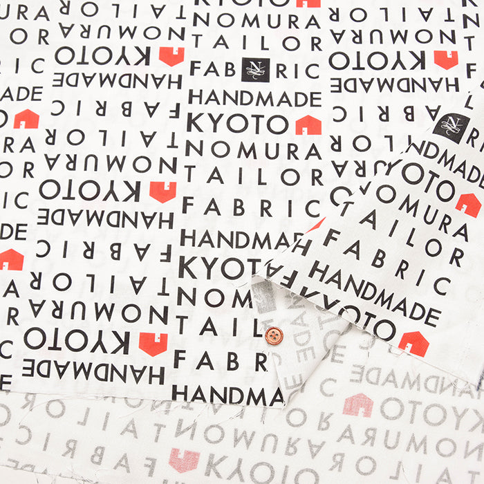 Nomuratailor Original Cotton muslin Inkjet Print - “Welcome to Nomuratailor” - nomura tailor
