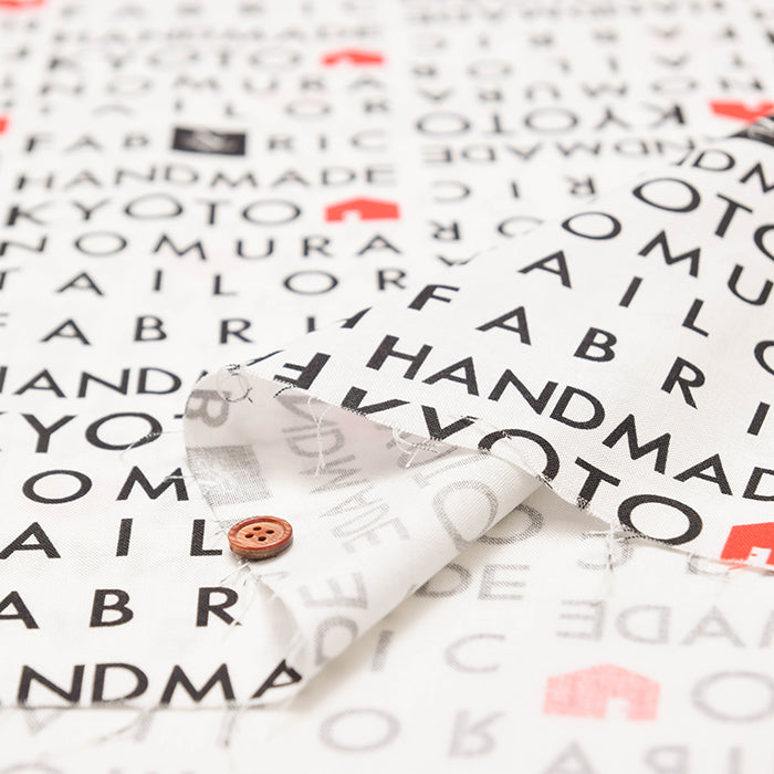 Nomuratailor Original Cotton muslin Inkjet Print - “Welcome to Nomuratailor” - nomura tailor