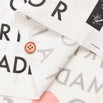 Nomuratailor Original Fabric - Cotton muslin Inkjet Print “Let’s make the Cotton Bag, shall we?” - nomura tailor