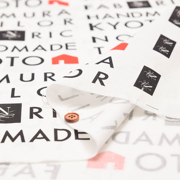 Nomuratailor Original Fabric - Cotton muslin Inkjet Print “Let’s make the Cotton Bag, shall we?” - nomura tailor