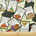 Nomura Tailor Original Cotton Muslin Inkjet-printed Fabric - Hyakunin Isshu - nomura tailor
