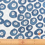 Organic Cotton Hand-Printed Fabric Spica’s Garden - Muu-chan Series Stripes - nomura tailor