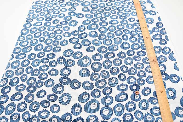 Organic Cotton Hand-Printed Fabric Spica’s Garden - Muu-chan Series Stripes - nomura tailor