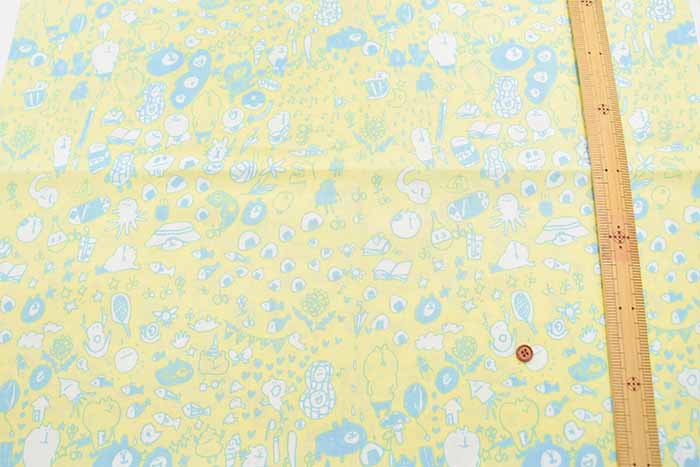 Organic Cotton Hand-Printed Fabric Spica’s Garden - Muu-chan Series Well - nomura tailor