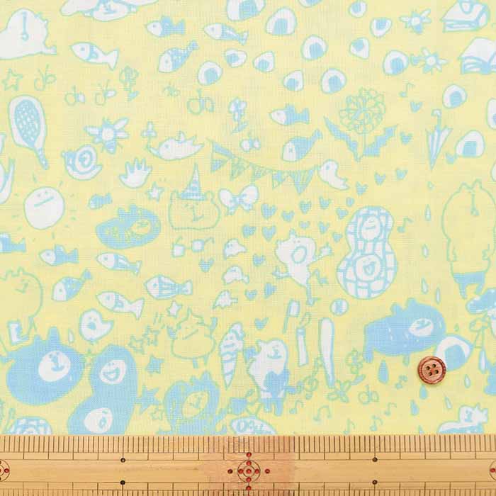Organic Cotton Hand-Printed Fabric Spica’s Garden - Muu-chan Series Well - nomura tailor