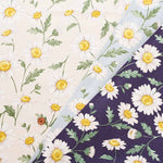 Cotton Oxford Fabric - LE DEPART - Flower Garden Daisy - nomura tailor