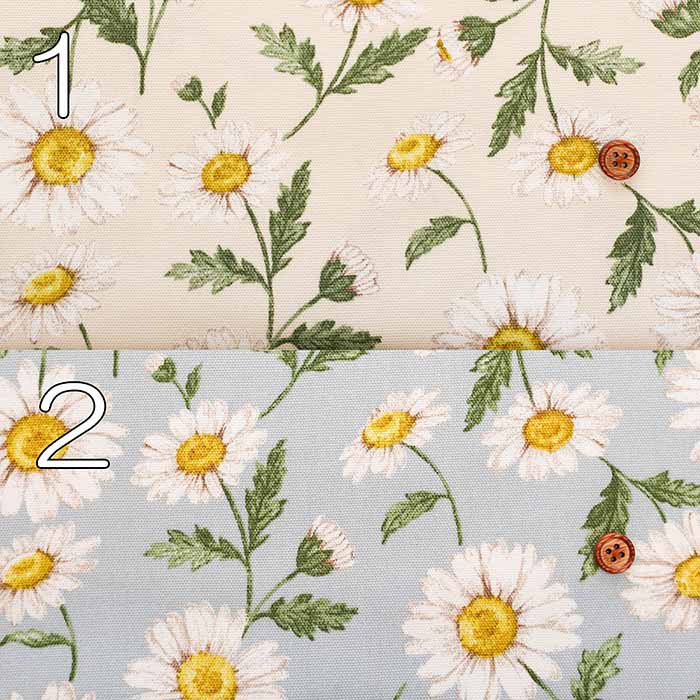 Cotton Oxford Fabric - LE DEPART - Flower Garden Daisy - nomura tailor