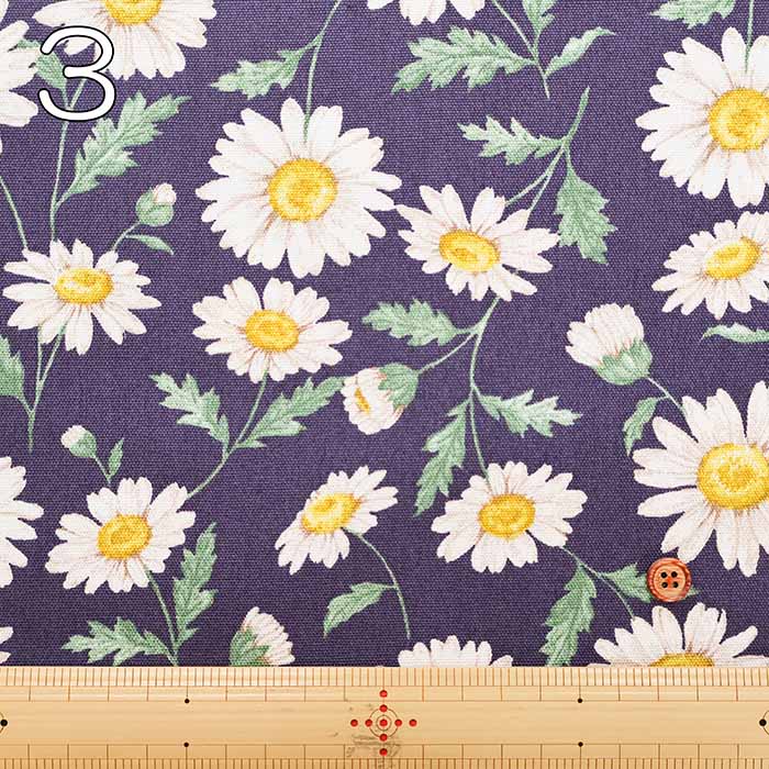 Cotton Oxford Fabric - LE DEPART - Flower Garden Daisy - nomura tailor