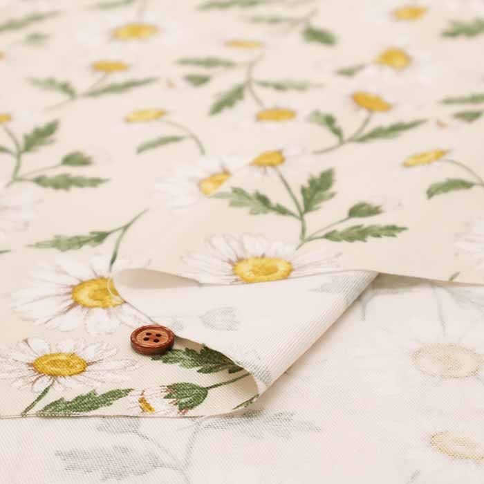 Cotton Oxford Fabric - LE DEPART - Flower Garden Daisy - nomura tailor