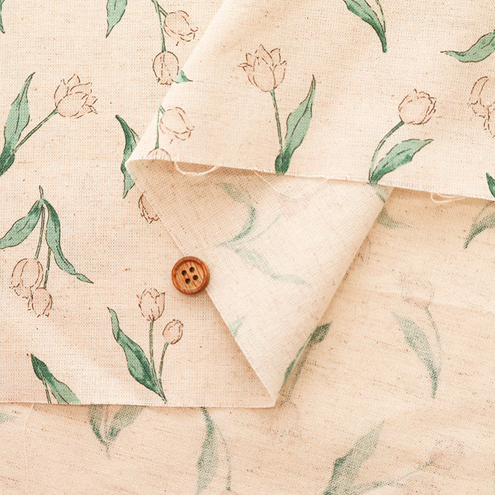 C/L Muslin Soft-Finished Fabric Ensoleille- Tulip - nomura tailor