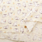 Cotton Double Gauze Print Fabric - Fluffig Cat - nomura tailor