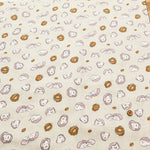 Cotton Double Gauze Print Fabric - Fluffig Hedgehog - nomura tailor