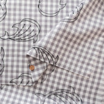 Cotton Cambric Embroidered Fabric - Whale Shark - nomura tailor
