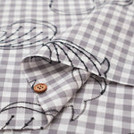 Cotton Cambric Embroidered Fabric - Whale Shark - nomura tailor