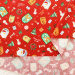 Cotton Muslin printed Fabric  - Christmas - nomura tailor