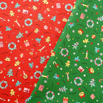 Cotton Muslin printed Fabric  - Christmas - nomura tailor
