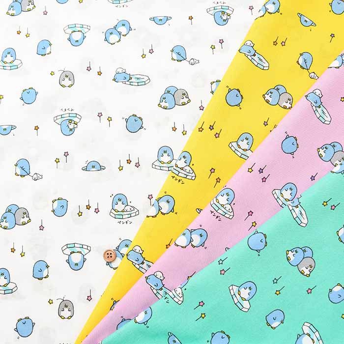 Cotton seamed printed fabric Penguin - nomura tailor