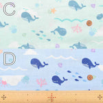 Cotton Double Gauze Fabric - Whale - nomura tailor