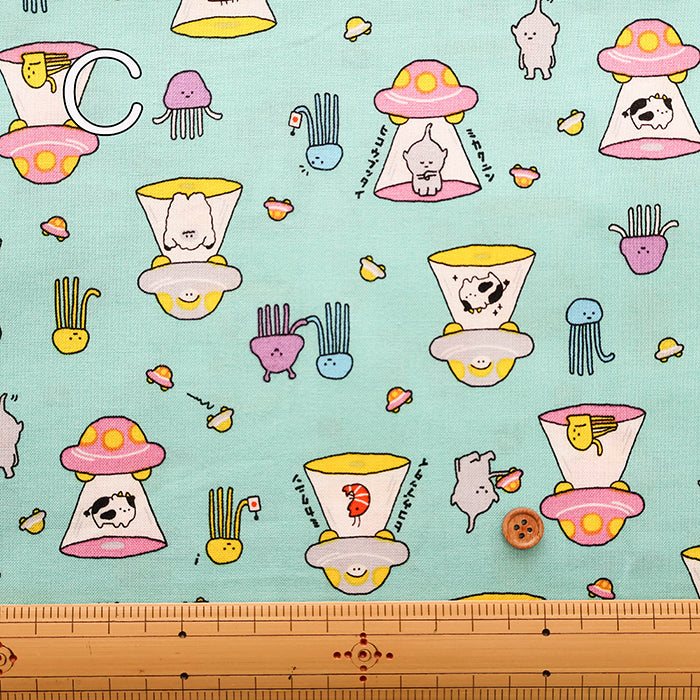 Cotton Muslin Printed Fabric - UFO - nomura tailor