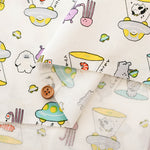 Cotton Muslin Printed Fabric - UFO - nomura tailor