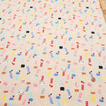 Cotton Dobby Fabric - Animal Wind Chimes - nomura tailor