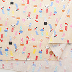 Cotton Dobby Fabric - Animal Wind Chimes - nomura tailor