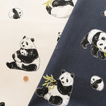 Cotton Oxford Fabric - Panda - nomura tailor