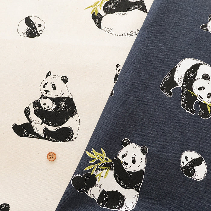 Cotton Oxford Fabric - Panda - nomura tailor