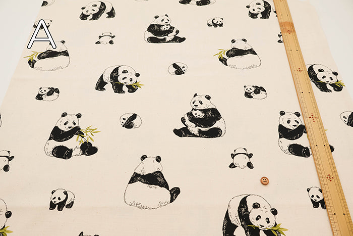 Cotton Oxford Fabric - Panda - nomura tailor